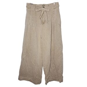 Free People Dwell on Dreams Ultra Wide Leg Belted High Rise‎ Women's Pants Sz 12